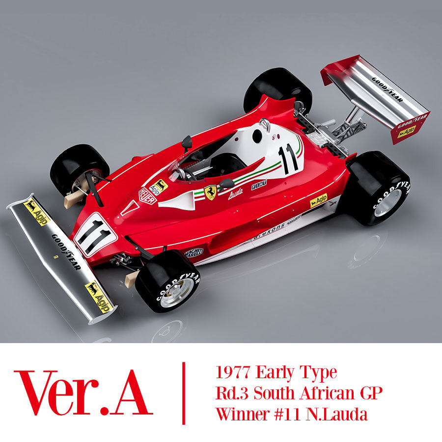 [ Back-order ] Model Factory HIRO K685 1:12 Fulldetail Kit 312T2 ver.A 1977 Rd.3 South African GP / Rd.4 U.S.West GP #11 N.Lauda / #12 C.Reutemann MFH