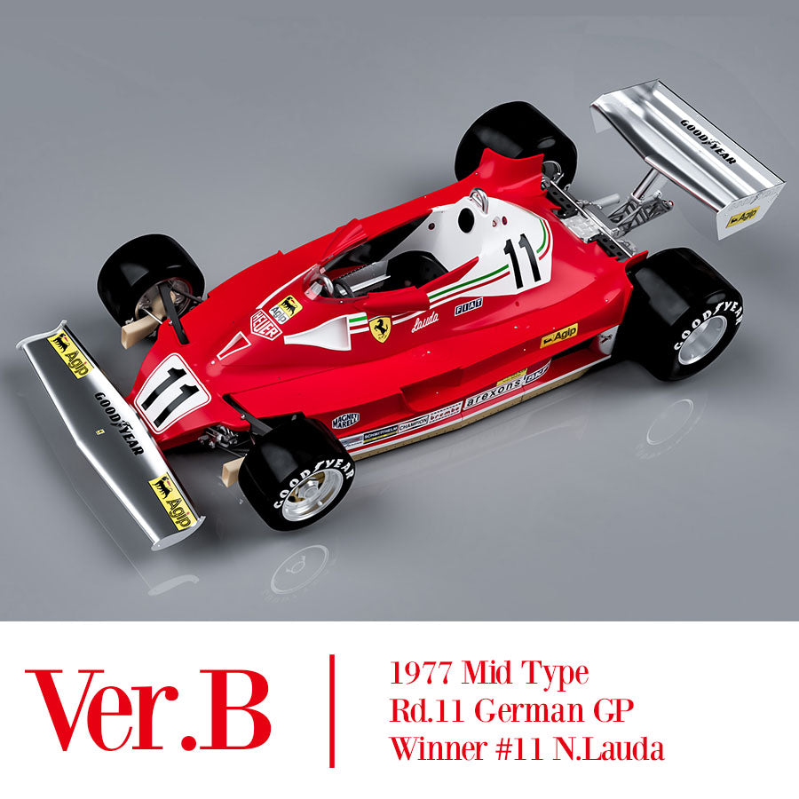 [ Back-order ] Model Factory HIRO K686 1:12 Fulldetail Kit 312T2 Ver.B 1977 Rd.11 German GP #11 N.Lauda / #12 C.Reutemann MFH