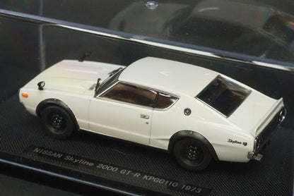 1:43 EBBRO 44074 Nissan Skyline 2000 GT-R KPGC110 1973 White