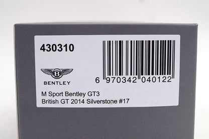 AL430310 Almost Real 1:43 M Sport Bentley GT3 British GT 2014 Silverstone #17