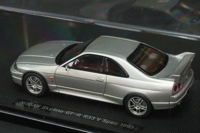 1:43 EBBRO 43882 Nissan Skyline GT-R R33 V Spec 1995 Silver