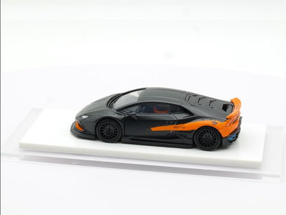 LB610-020 LB PERFORMANCE 1:64 LIBERTY WALK LB-WORKS Huracan Black/Orange