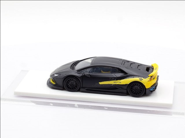 LB610-022 LB PERFORMANCE 1:64 LIBERTY WALK LB-WORKS Huracan Black/Yellow