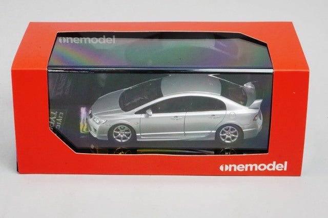 19D10-07 onemodel 1:43 Honda Civic Type-R FD2 Late Ver Silver