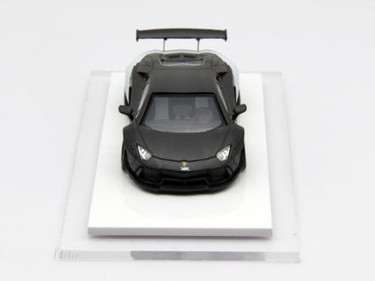 LB700-023 LB PERFORMANCE 1:64 LIBERTY WALK LB Works Aventador LP700 Black/White