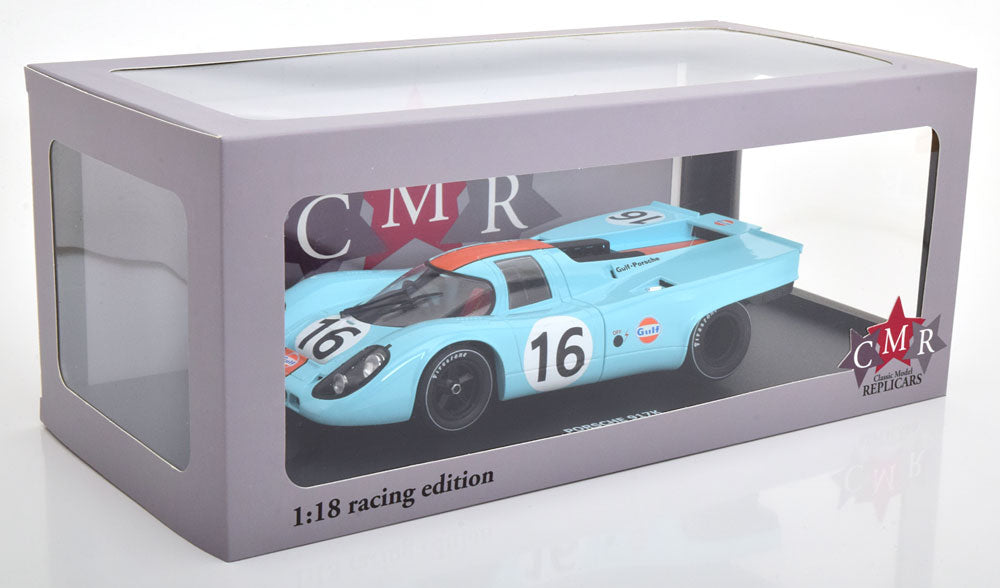 CMR146-16 CMR 1:18 Porsche 917K Gulf 1971 Winner 1000km Zeltweg Rodriguez/Attwood