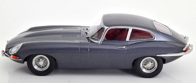 KKDC180432 KK Scale 1:18 Jaguar E-type Coupe Series 1 LHD 1961 Gray Metallic/Dark Red Interior