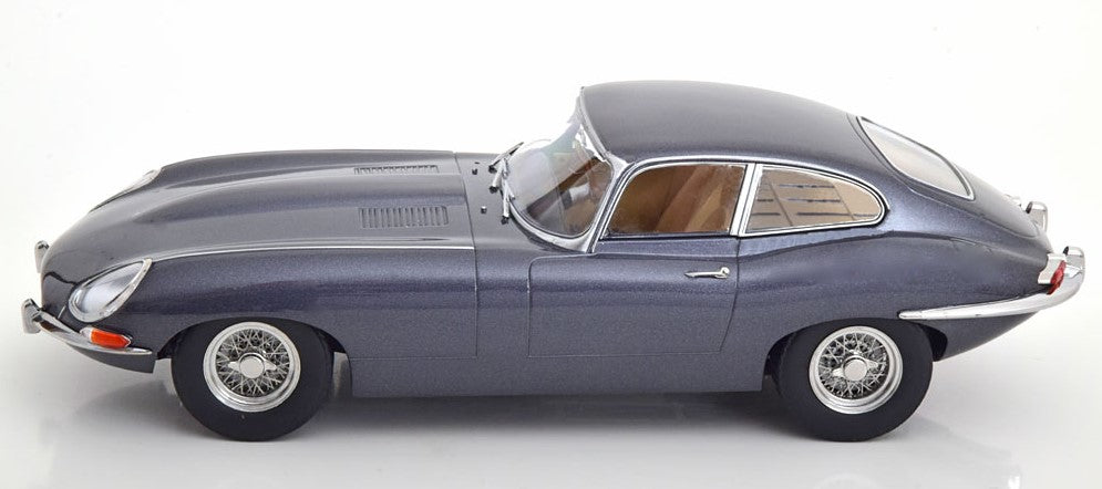 KKDC180434 KK Scale 1:18 Jaguar E-type Coupe Series 1 RHD 1961 Gray Metallic/Creme Interior