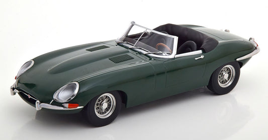 KKDC180481 KK Scale 1:18 Jaguar E-Type Convertible open Series 1 LHD 1961 British Racing Green/Black interieur