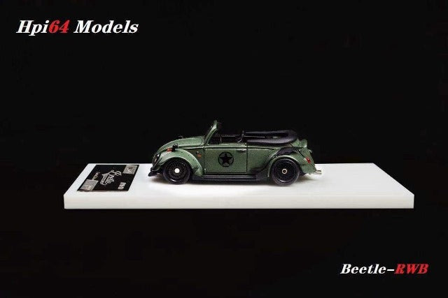 HPI64 1:64 VW Volks Wagen Beetle RWB Beetle Cabriolet Green model car