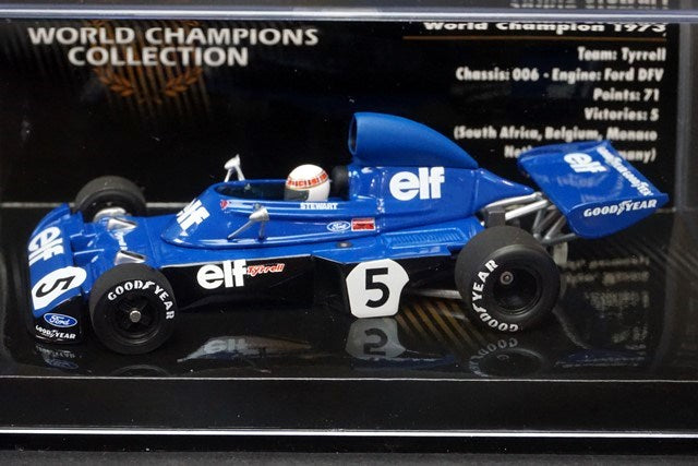 1:43 MINICHAMPS 436730005 Tyrrell Ford 006 J.Stewart German GP Winner 1973 #5 World Champion