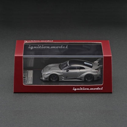 MC107-GR ignition model 1:64 LB-Silhouette WORKS GT 35GT-RR Ver.1 TItanium Gray