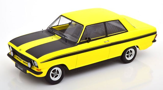 KKDC180641 KK scale 1:18 Opel Kadett B Sport 1973 Yellow/Black