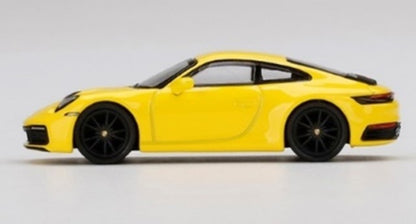 MGT00252-L TSM MINI-GT 1:64 Porsche 911 992 Carrera 4S Racing Yellow LHD