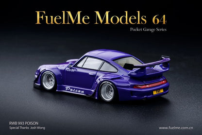 FM64002-RWB993-21 Fuelme Models 1:64 Porsche RWB 993 Poison model car