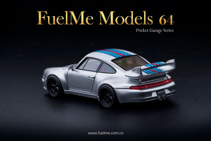 FM64005PG-F Fuelme Models 1:64 Porsche GW Gunther Werks 400R Martini model car