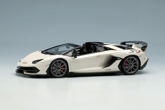 EM515A MakeUp EIDOLON 1:43 Lamborghini Aventador SVJ Roadster 2019 Nireo wheel Matt Pearl White