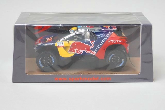 1:43 SPARK S4876 Peugeot 2008 DKR16-Winner Dakar 2016 #302