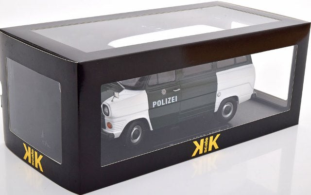 KKDC180466 KK scale 1:18 Ford Transit Bus 1965-1970 Polizei Hamburg Germany Dark Green/White