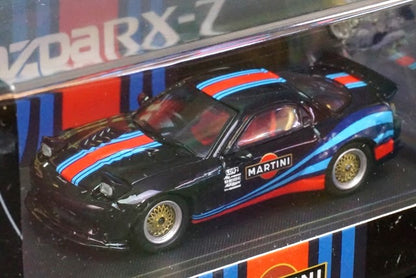 TM Time Micro 1:64 Mazda RX-7 Martini Black with Engine model car