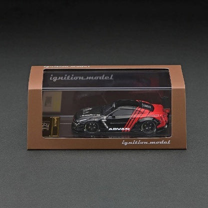 IG2371 ignition model 1:64 LB-WORKS GT-R R35 type 2 ADVAN Black / Red model cars