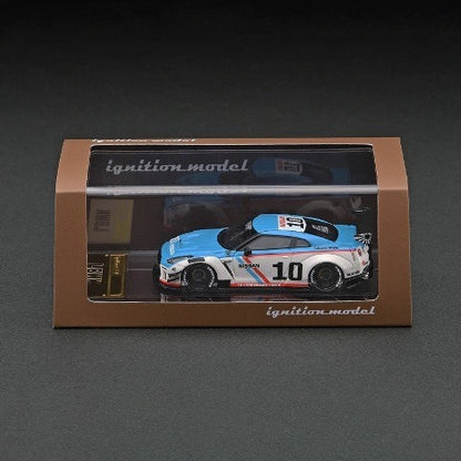 IG2372 ignition model 1:64 LB-WORKS GT-R R35 type2 BRE White / Blue LB original package