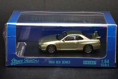 Stance Hunters 1:64 Nissan Skyline GTR R34 V-SPEC-II Millennium Jade