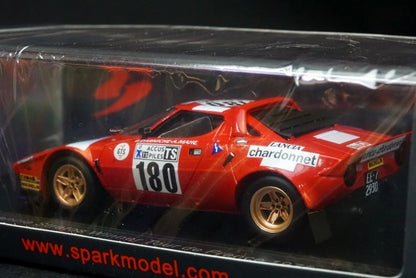 1:43 SPARK S9081 Lancia Stratos Tour de France Winner 1975 #180 model car