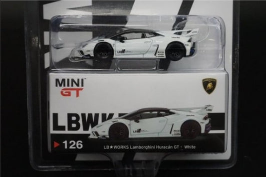 1:64 MINI-GT MC60-WH LBWK Limited LB Silhouette Works GT Huracan