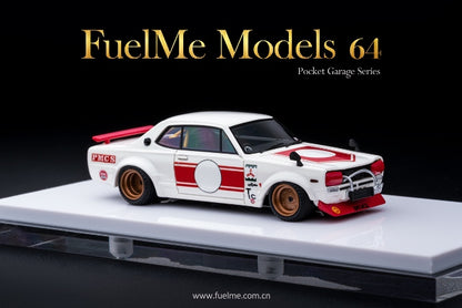 FM64006PG-02 Fuelme Models 1:64 Nissan Hakosuka KPGC10 CHARASUKA WORKS Racing Ver.