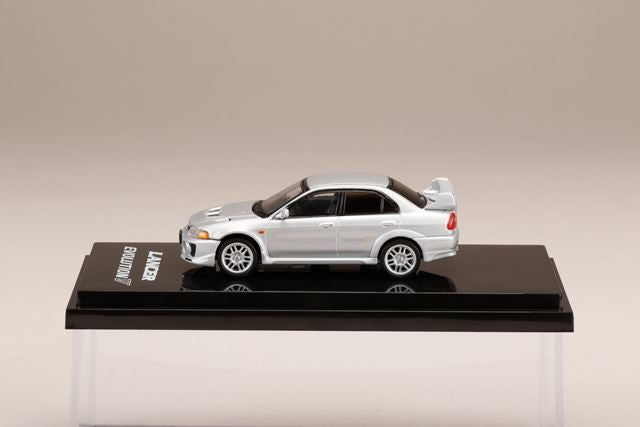 HJ641032AS Hobby JAPAN 1:64 Mitsubishi Lancer GSR Evolution 5 CP9A Satellite Silver Metallic