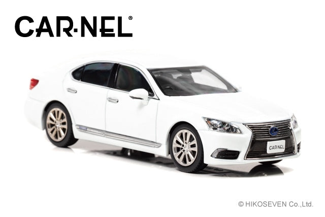 CN431401 CAR-NEL 1:43 Lexus LS600h Version L UVF45 2014 White Pearl Crystal Shine