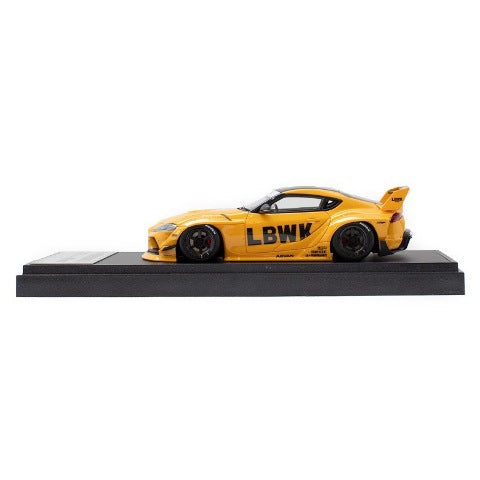 LB013CSP MakeUp EIDOLON 1:43 LBWK LB-WORKS Toyota GR Supra Lighting Yellow LBWK Limited