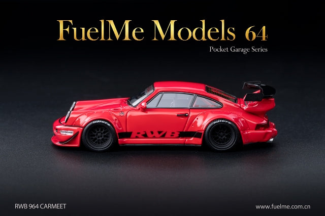 FM64002-RWB964-06 Fuelme Models 1:64 Porsche 911 RWB 964 CARMEET Red