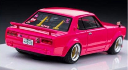 FM64006PG-05 Fuelme Models 1:64 Nissan Hakosuka KPGC10 CHARASUKA WORKS Pearl Pink