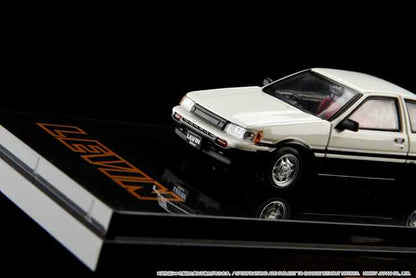 HJ641037AWK Hobby JAPAN 1:64 Toyota Corolla Levin AE86 3door GT APEX White / Black Two Tone