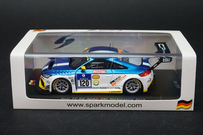 1:43 SPARK SG140 Audi TT RS ADAC Nurburgring 24h 2014 #120 model car