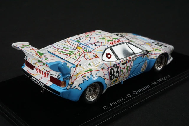 1:43 SPARK S6402 BMW M1 Le Mans 1980 #83 D.Pironi D.Quester M.Mignot model car