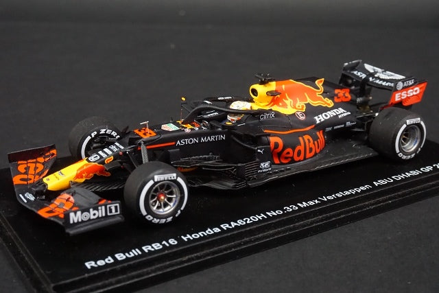 1:43 SPARK SCS211 Red Bull RB16 Honda RA620H Pole Win Abu Dhabi GP 2020 Winner #33 M.Verstappen