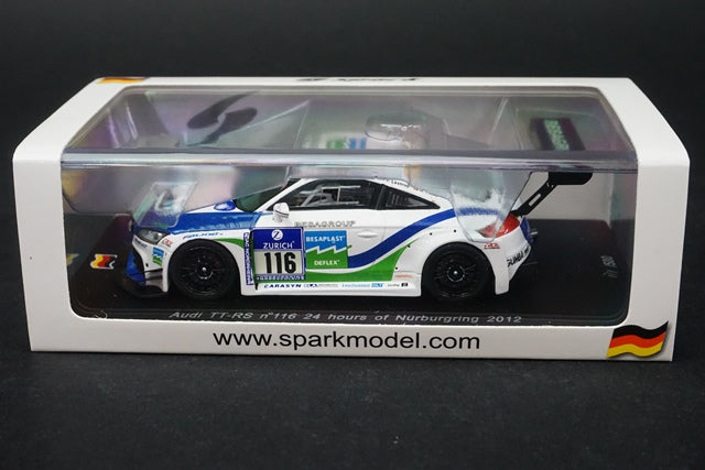 1:43 SPARK SG066 Audi TT-RS Nurburgring 24h 2012 #116 model cars