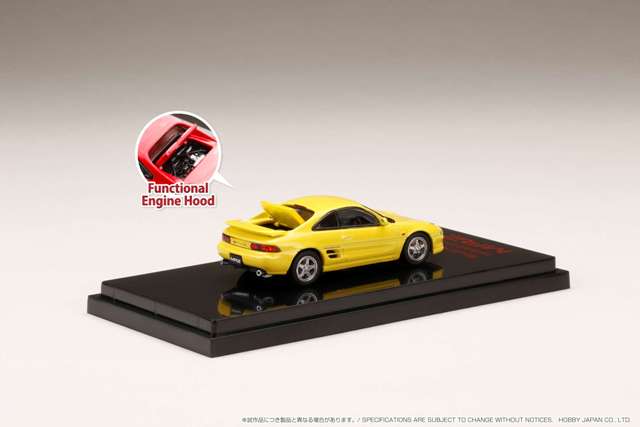 HJ641045CY Hobby JAPAN 1:64 Toyota MR2 SW20 GT-S custom ver. Super Bright Yellow