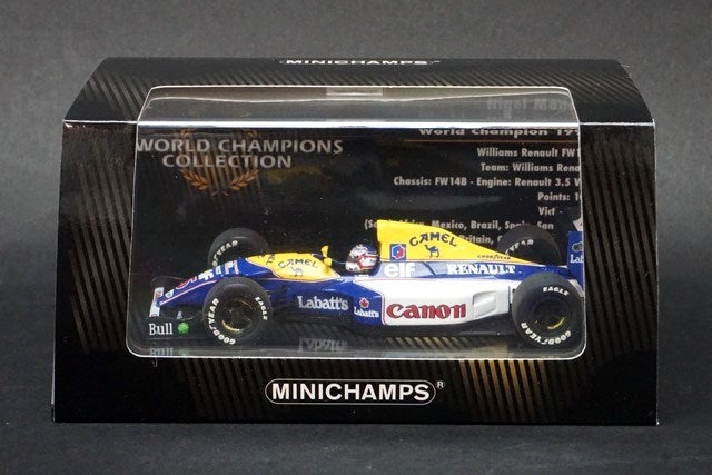 1:43 MINICHAMPS 436920005 Williams Renault FW14B N.Mansell World Champion 1992 #5 CAMEL