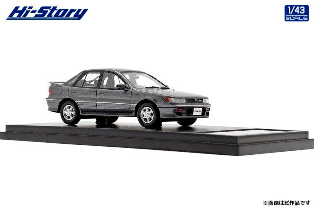 HS372GY Hi-story 1:43 Mitsubishi Lancer GSR 4WD 1988 Chateau Silver