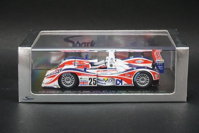 1:43 SPARK S0242 MG Lola EX 264-AER RML LM Winner 2006 #25 LMP2 Class model car