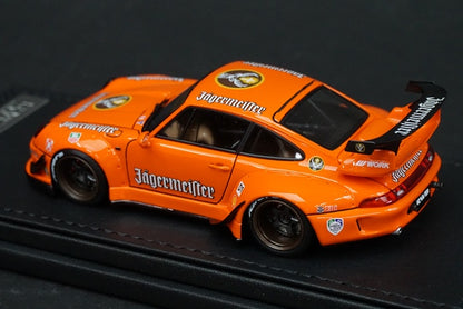 1:43 ignition model IG2173 RWB 993 Orange Jaegermeister model car