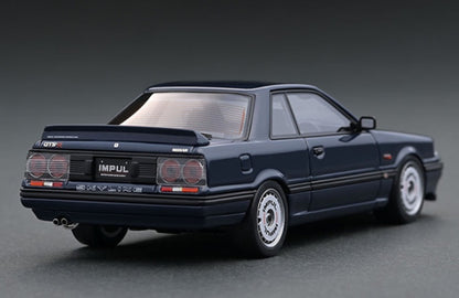 IG2087 ignition model 1:43 Nissan Skyline GTS-R R31 Blue Black With Mr.Hoshino