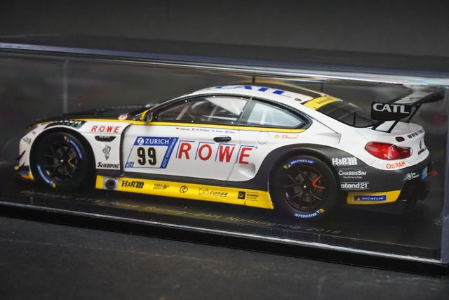 1:43 SPARK SG423 BMW M6 GT3 Rowe Racing Nurburgring 24h Nurburgring 2018 #99 model car