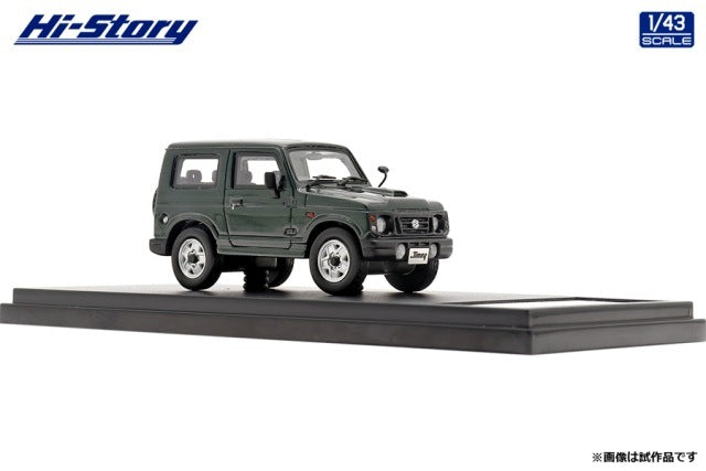 HS378GR Hi-Story 1:43 Suzuki Jimny XC (1997) British Green Pearl model car