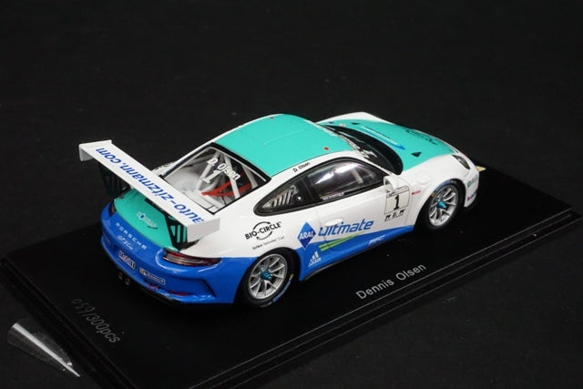 1:43 SPARK SG262 Porsche 911 GT3 Cup No.1 Carrera Cup Champion 2017