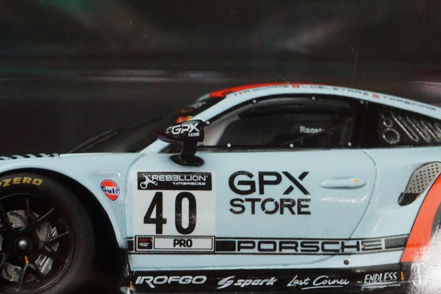 1:43 SPARK SB378 Porsche 911 GT3R GPX Racing SPA 24h 2020 #40 model car